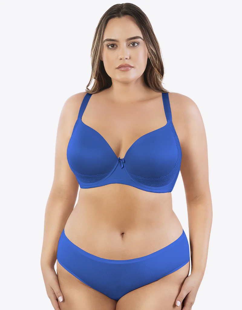 Parfait Casey Plunge T-Shirt Bra Nautical Blue - Image 2