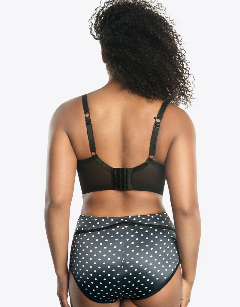 Parfait Charlotte Longline Bra Black Dot - Image 6