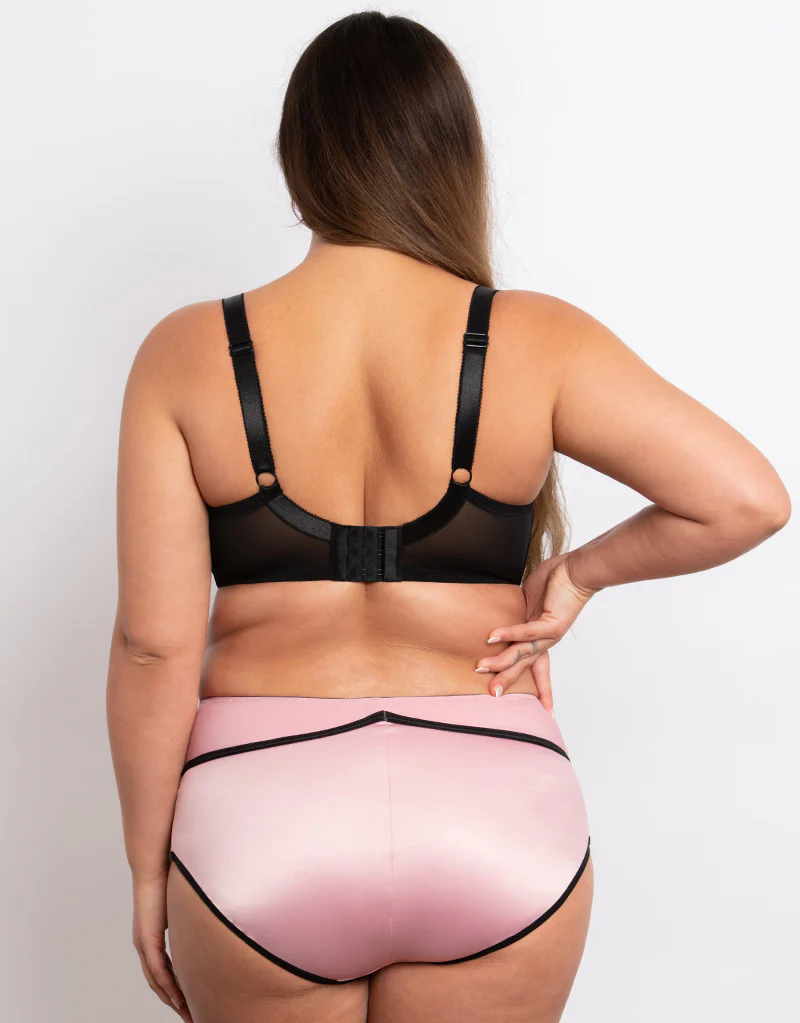 Parfait Charlotte Padded Balconette Bra Rose Gold/Black - Image 6