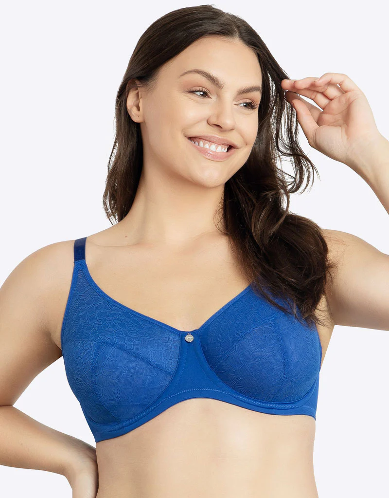 Parfait Enora Minimizer Full Cup Bra Sapphire Blue - Image 4