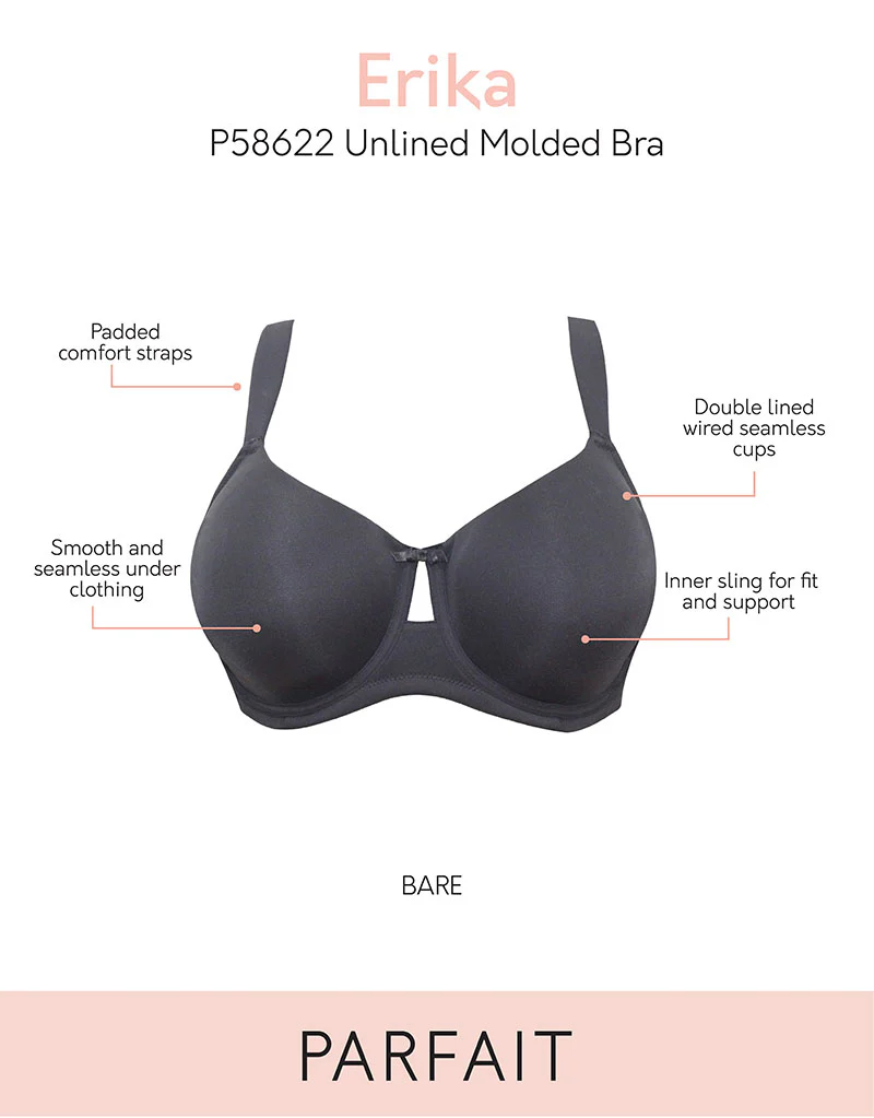 Parfait Erika Moulded Full Cup T Shirt Bra Black - Image 3