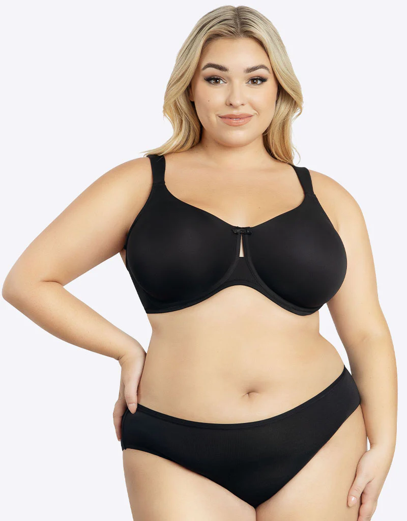 Parfait Erika Moulded Full Cup T Shirt Bra Black - Image 8