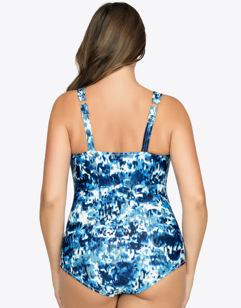 Parfait Oceane Full Cup Swimsuit Splash Print Blue - Image 6