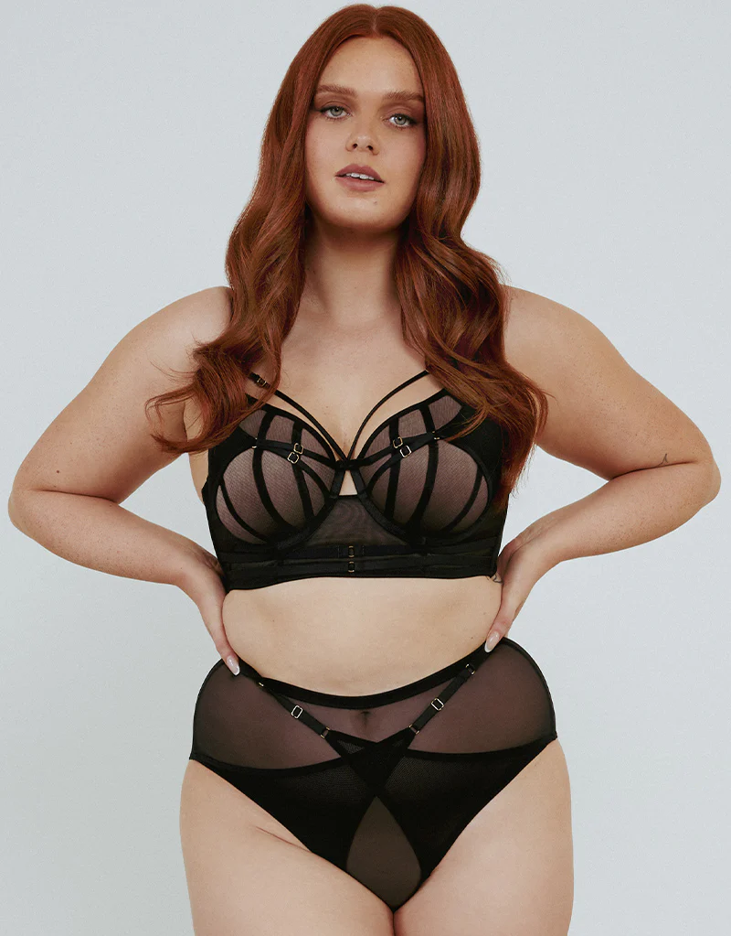 Playful Promises Eddie Longline Balconette Bra Black - Image 7