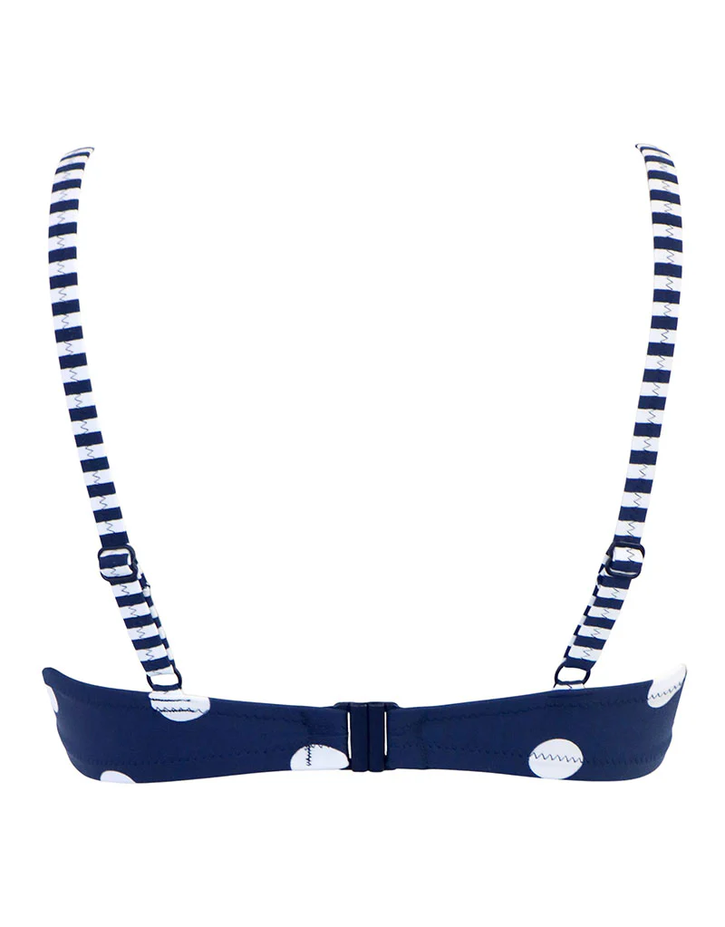 Pour Moi Beach House Bikini Top Navy/Green - Image 5