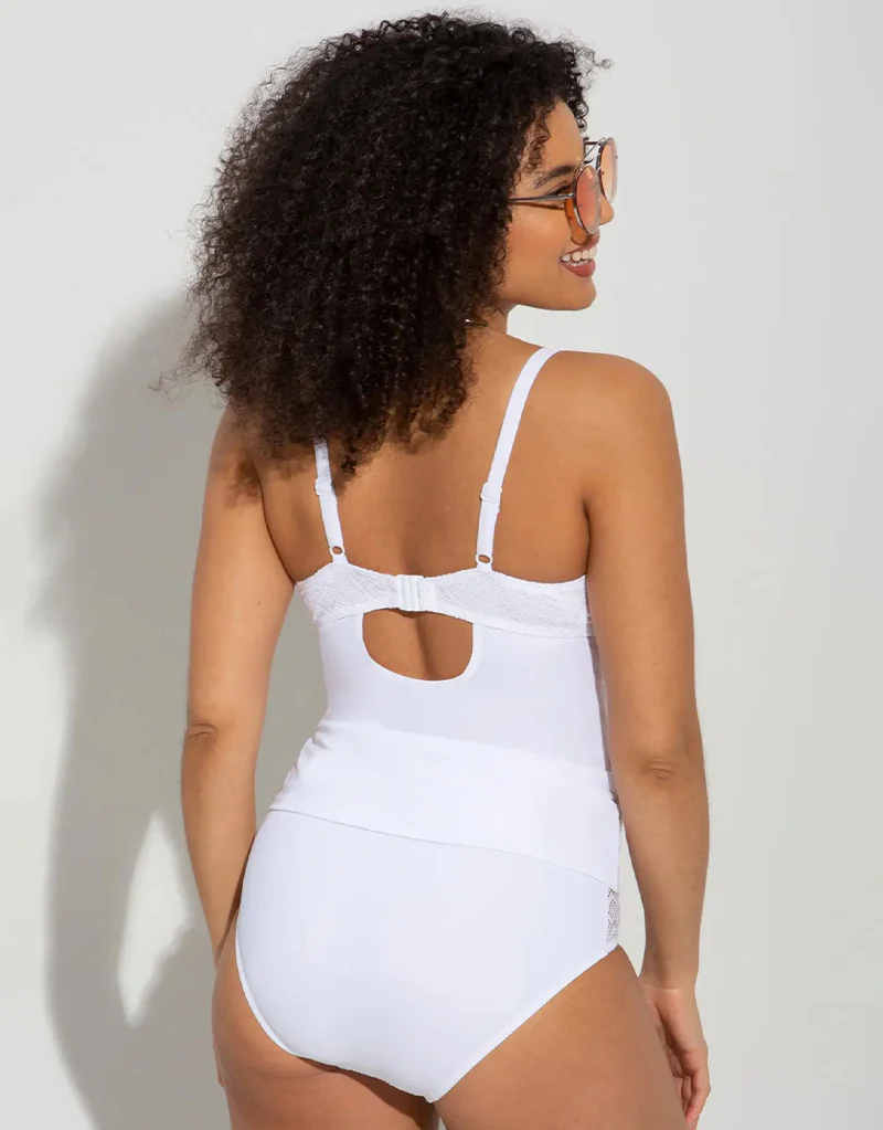 Pour Moi Castaway Control Bikini Brief White - Image 4