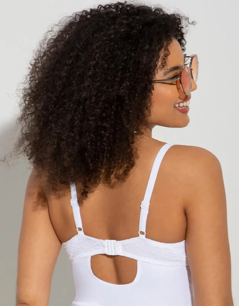 Pour Moi Castaway Tankini Top White - Image 5