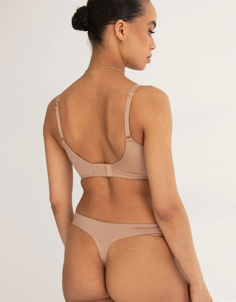 Pour Moi Effortless Full Cup Side Support Bra Toffee - Image 6