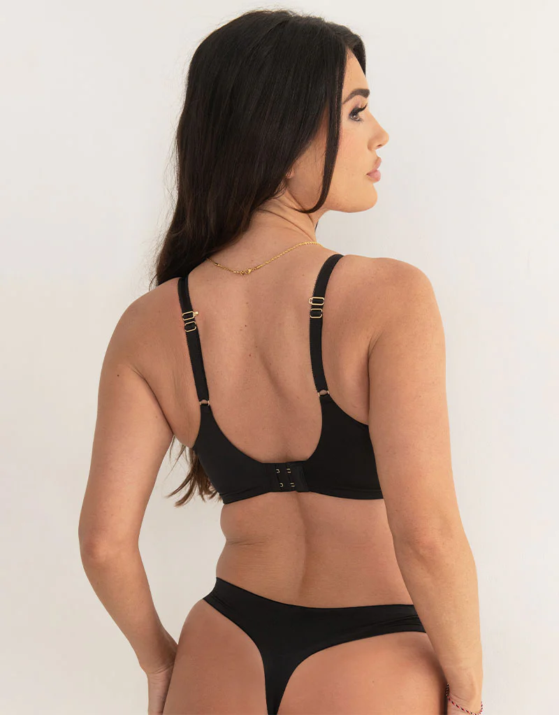 Pour Moi Effortless Non-Padded Moulded T-Shirt Bra Black - Image 6