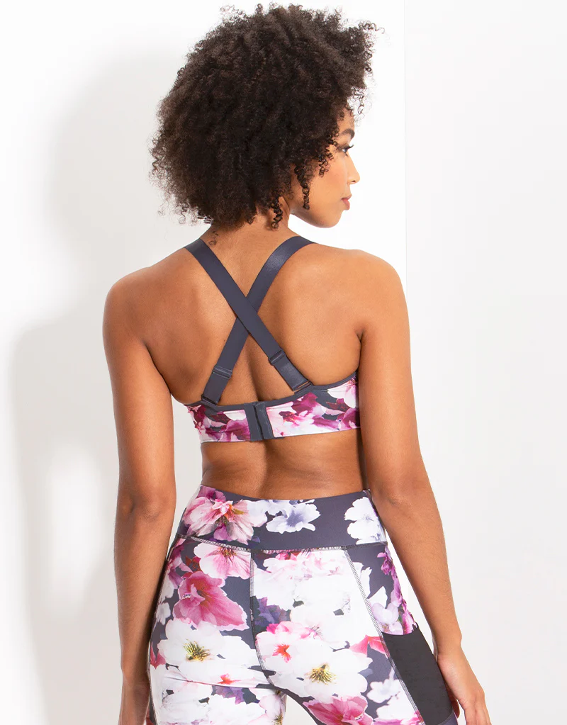 Pour Moi Energy Empower Lightly Padded Convertible Sports Bra Charcoal - Image 6