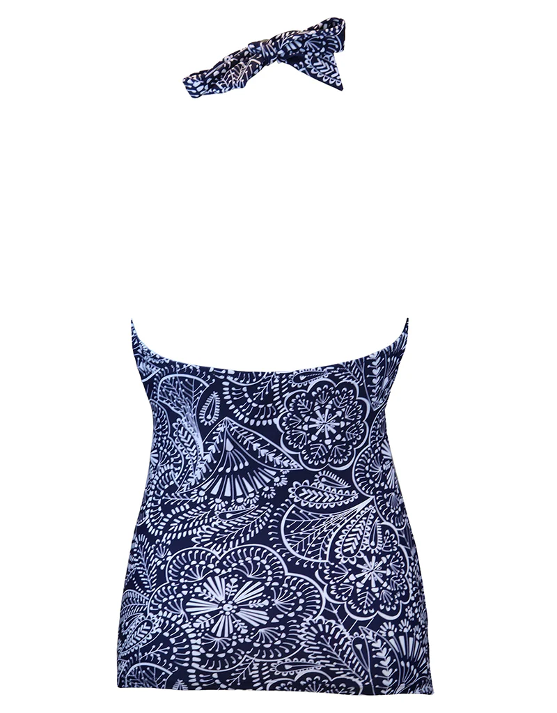 Pour Moi Hot Spots Tankini Top Navy Scandi - Image 5