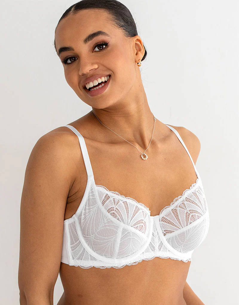 Pour Moi New Romance Full Cup Bra White - Image 3