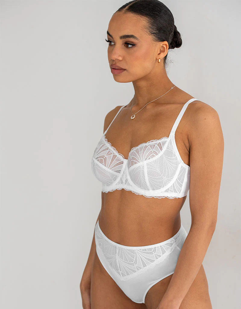 Pour Moi New Romance Full Cup Bra White - Image 6