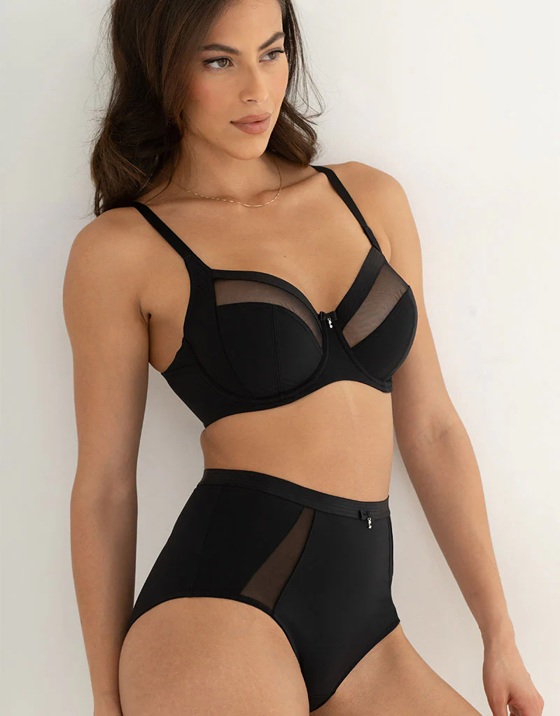 Pour Moi Viva Luxe High Waist Control Brief Black - Image 4