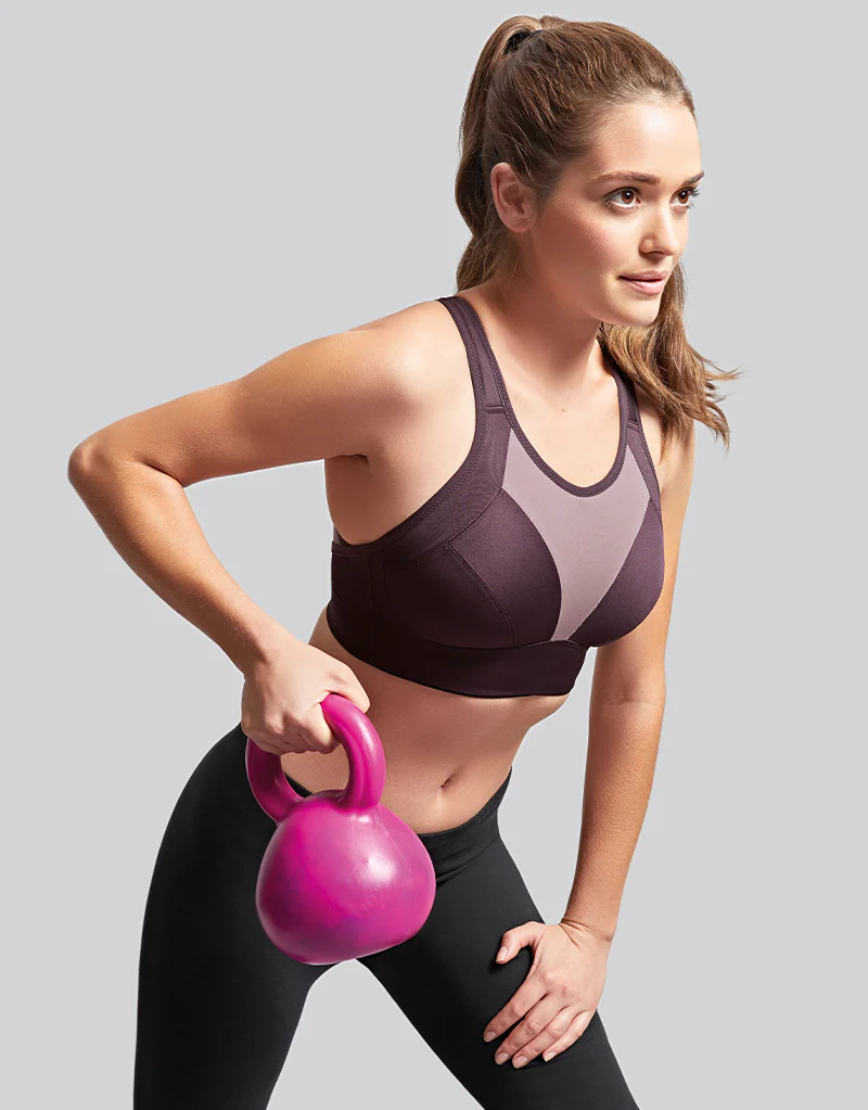 Royce Aerocool High Impact Sports Bra Blackberry - Image 2