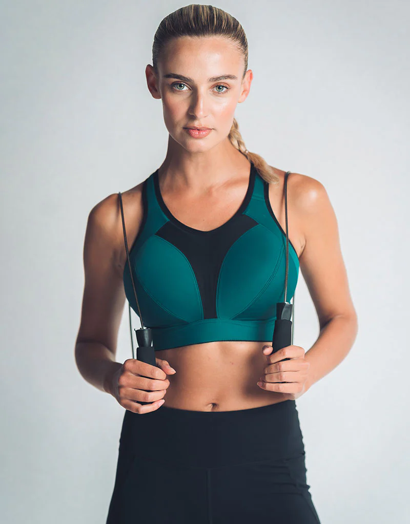 Royce Aerocool High Impact Sports Bra Teal Green