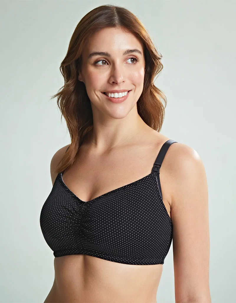 Royce Blossom Nursing Bra Black/White - Image 4