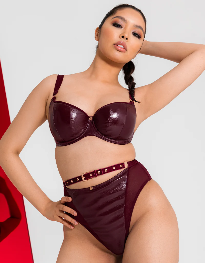 Scantilly Buckle Up Thong Oxblood - Image 5