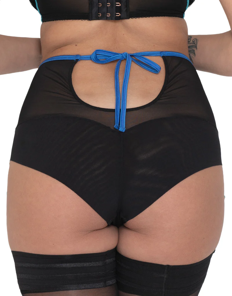 Scantilly Encounter High Waist Brief Black/Peacock - Image 2