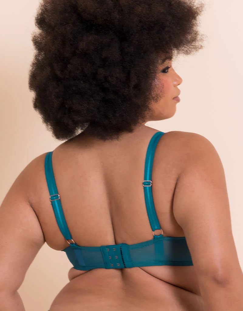 Scantilly Entwined Balcony Bra Deep Teal - Image 4
