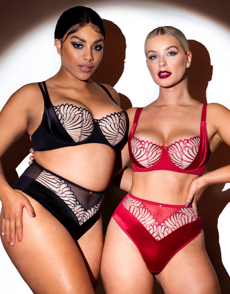 Scantilly Fallen Angel Balcony Bra Garnet Red - Image 9