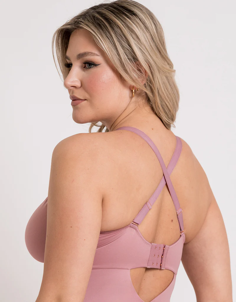Scantilly Indulgence Multiway Stretch Lace Body Dusty Rose - Image 5