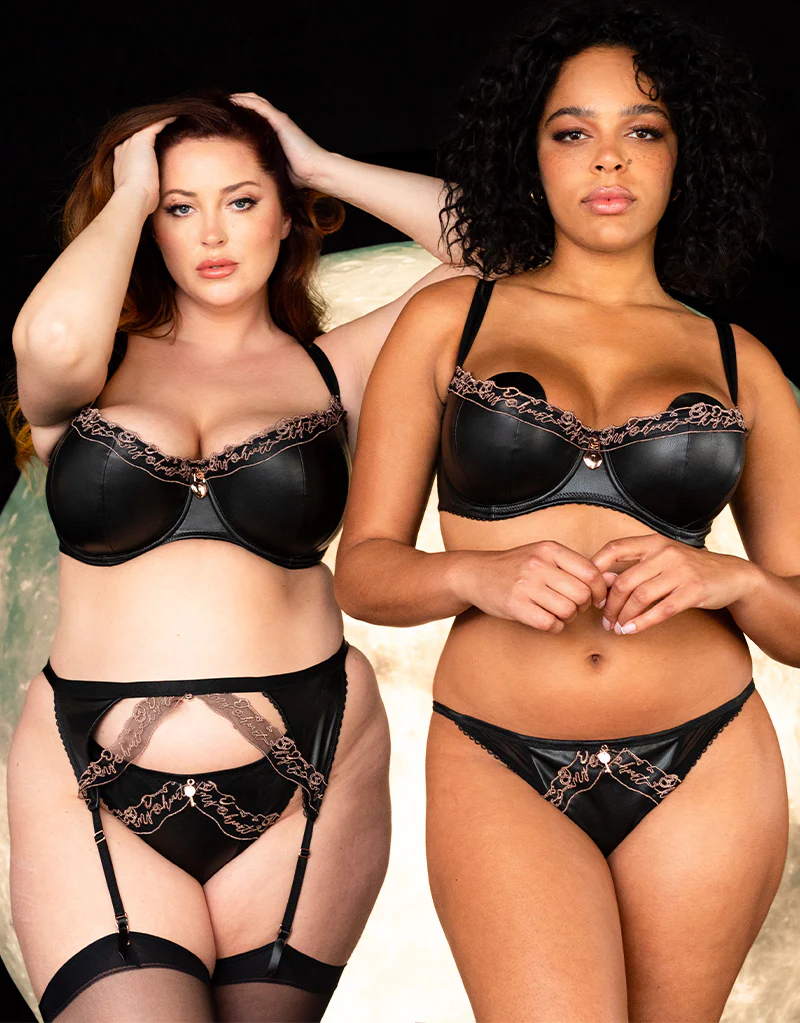 Scantilly Key to My Heart Padded Half Cup Bra Black - Image 8