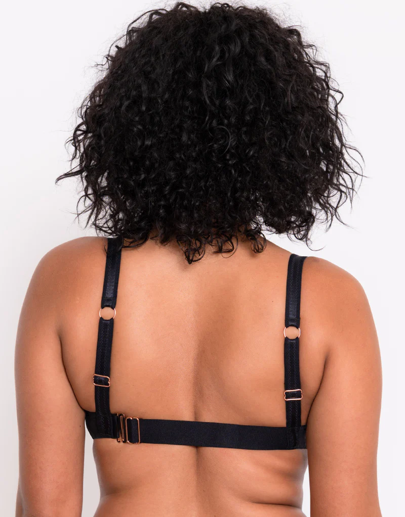 Scantilly Peep Show Deep Plunge Bra Black - Image 5