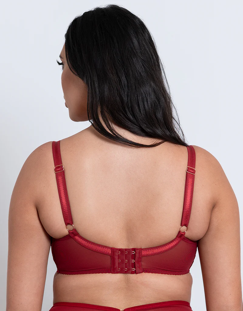 Scantilly Unchained Plunge Bra Deep Red - Image 5