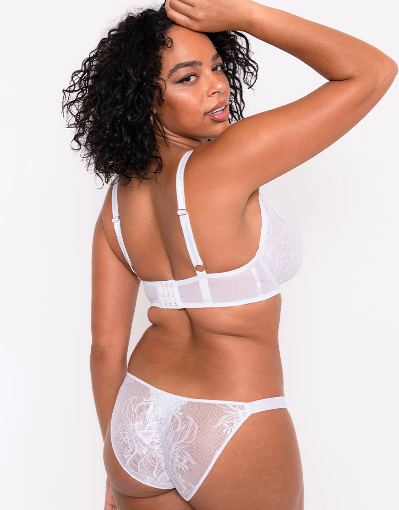 Scantilly Unveiled Deep Plunge Bra White - Image 6
