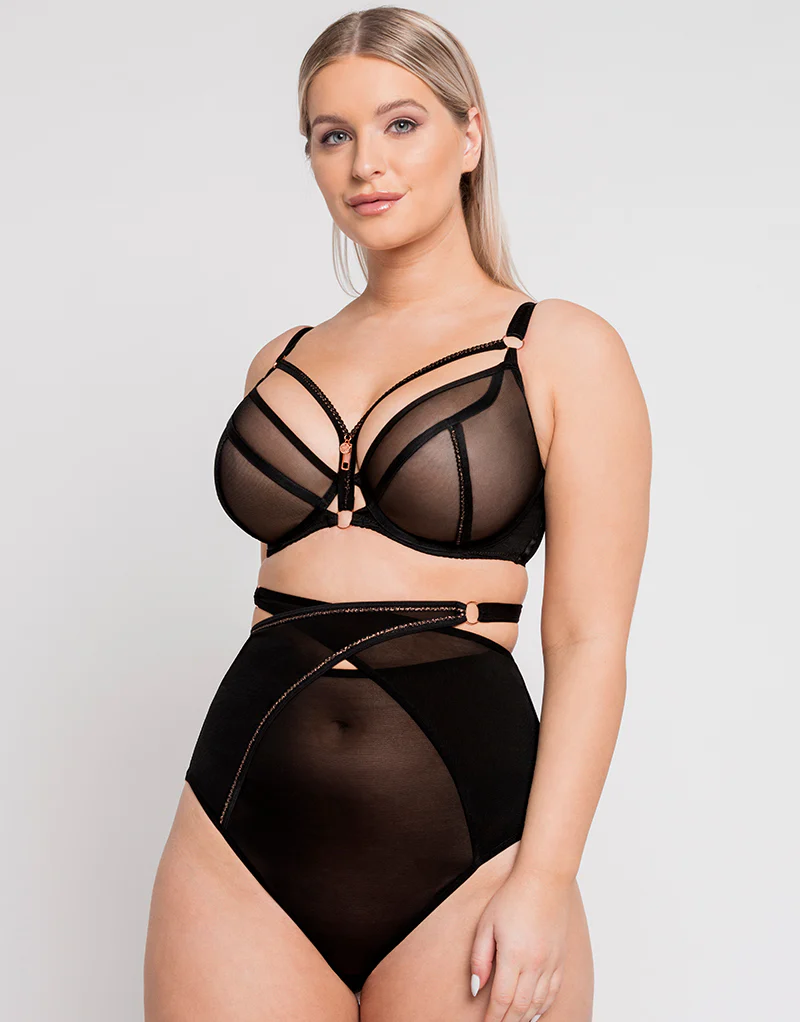 Scantilly Unzipped Plunge Bra Black - Image 7